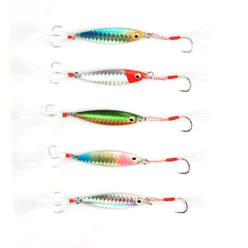Manufacturer Wholesale Printed Metal Jigging Lure Hooks 30g for River Stream Freshwater Saltwater Fishing Targeting Bass