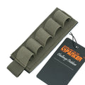 Outdoor Elastic 5 Rounds Tactical Shell Holder Patch with Hook Backing Mag Holder for Hunting