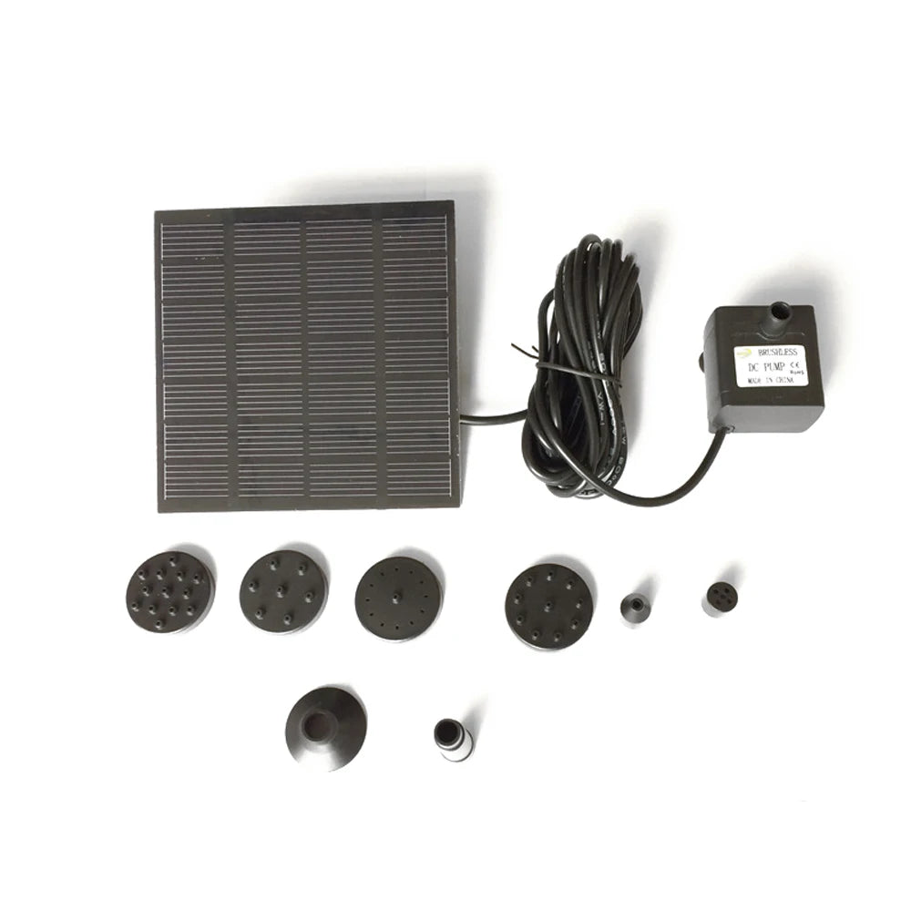 7V 1.5W Solar Water Pump Fountain Garden Floating Plants Watering Power Fountains Pool Home Garden Fish Pond Water Pump
