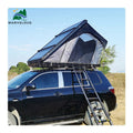 Triangle Clam Shell Rooftop Tent for 1-2 Person Outdoor Car Camping with TPU Skylight