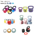 Factory Wholesale Design Gym Competition Adjustable Fitness Rubber & PVC Soft Kettlebell Set for Home Use 3-10KG