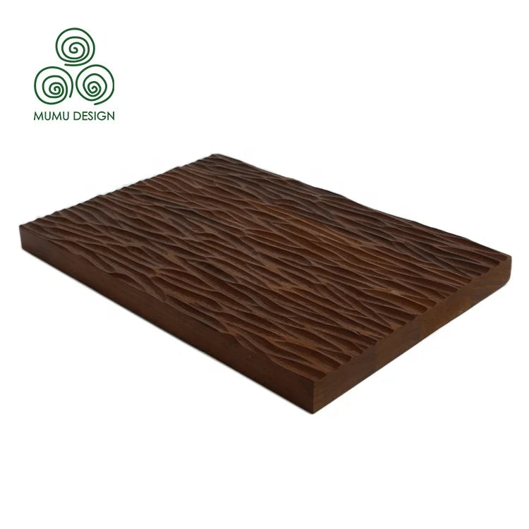 MUMU Eco Indoor Decorative Wooden Siding Slat Panel Timber Materials Interior Wood Wall Cladding