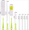 Bottle Cleaning Brush Set Long Handle Bottle Cleaner for Washing Narrow Neck Beer Bottles