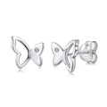 Wholesale Minimalist Earrings Zirconia Jewelry Butterfly Studs Earring for Women