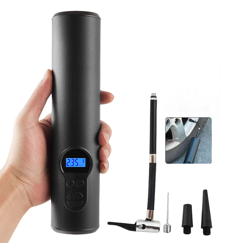 New Image 12V 150PSI Digital Cordless Air Pump Portable LED Emergency Light Car & Bicycle Tyre Inflator