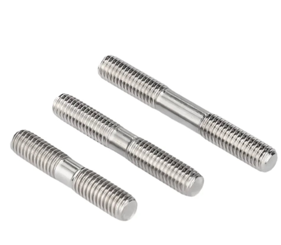 M6 M8 M10 M12 Steel Customized Stainless Steel Double End Head Threaded Rod Bar Stud Bolt