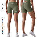 Women Seamless Solid Color Shorts Fitness High Waist Biker Short High Elastic Butt Lifting Ladies Yoga Workout Shorts Leggings