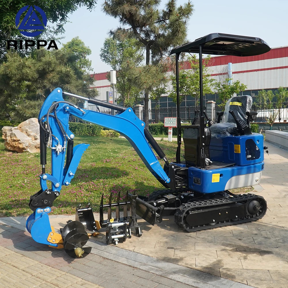 New Affordable Mini Digger 1 Ton 1000Kg Multifunction Digging Hydraulic Small Micro Excavator