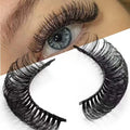 Russian Volume Strip Eyelashes DD Curly Handmade Faux Mink Strip Lashes 16-18cm 0.07MM Thickness MegaBDM