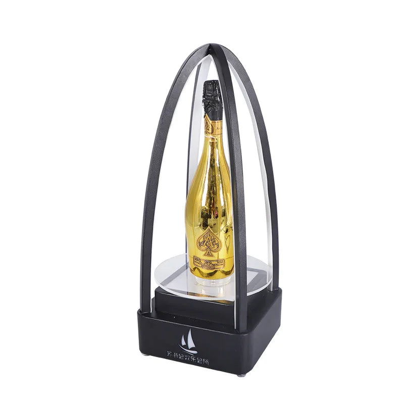 Luminous XO for Champagne Bottle Presenter 360 Degree Display Rack with Rotating Glorifier Club VIP Service