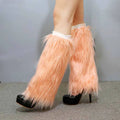 Wholesale Winter Faux Fur Leg Warmers for Adults Women High Knee Fuzzy Boot Sleeves for Comfort and Style