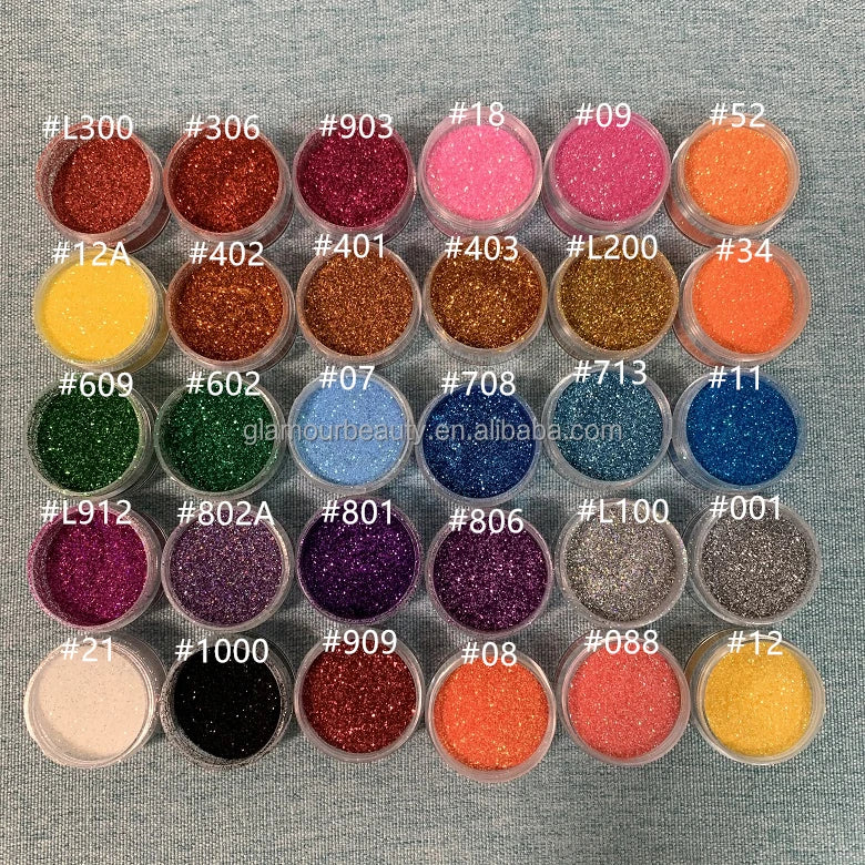 Holographic Glitter Powder Pigmented Eyeshadow Glitter Loose Powder Glitter Loose Powder for Hair Nail Art Decoration Dust Powd