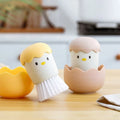 2026 New Cartoon With Handle Pp Brush Decontamination Pot Brush Kitchen Household Pot and Bowl Cleaning Brush