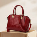 2026 Crocodile Pattern Handbags for Women Pu Leather Satchel Bag Crossbody Shoulder Bag Ladies Zipper Tote Purse Top Handle Bags