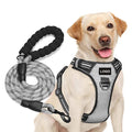 Wholesale Luxury 3M Reflective Pet Vest Soft Mesh Dog Harness Leash Set Handle Custom Nylon Strap Solid Pattern for Cats Dogs