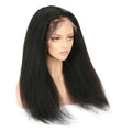 ELI Kinky Straight Brazilian Human Hair 13x4 Lace Front WigVirgin Hair Lace Wig for Black WomenPre Pluck Lace Wig