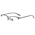 Business Half Frame Fancy Rectangular Kids Clear Lens Trendy Prescription Titanium Stylish Computer Glasses Frames Frame Fashion