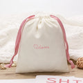 Customized Logo White Velvet  Pouch for Cosmetic Double Drawstring Pouch Super Soft Pouch for Packaging SkinCare