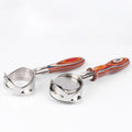 Factory Direct Supply Bottomless Handle Stainless Steel Handle Solid Wood Coffee Handle