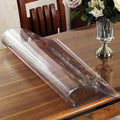 1mm Customized Thick 2mm Dining Table Cover Transparent PVC Tablecloth Super Soft PVC Sheet Roll Plastic Sheet