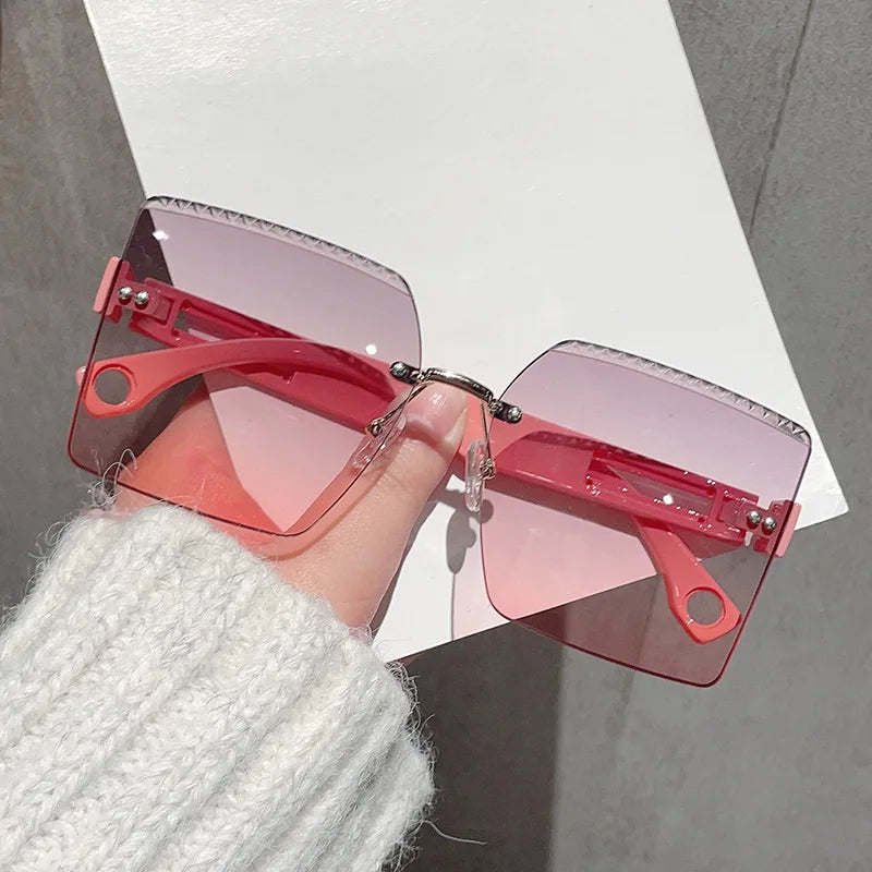 High Quality Designer Sunglasses Big Frame Customised Logo Black Frame Polar UV400 Made Tac Stylish Black Square Sunglasses