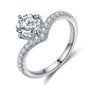 Best Moissanite Female Jewelers Classic Solitaire Moissanite Engagement Ring Infinity Moissanite Ring