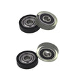 Polyurethane Plastic Pulley 5x5x20mm Roller Wheel with Bearing for Sliding Shower Door PU62520-5 Pu Roller Wheels