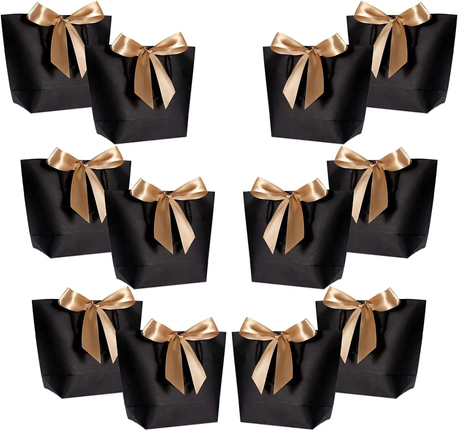 Kraft Paper Bulk Craft Party Favor Gift Bags Cotton Rope Recycled Materials Luxury Birthday Wedding Bridesmaid Celebrations