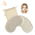 Factory Seller 3.15" Linen Hemp Cotton Facial Makeup Remover Pads Organic Laundry Bag Reusable Hemp Cloth Rounds
