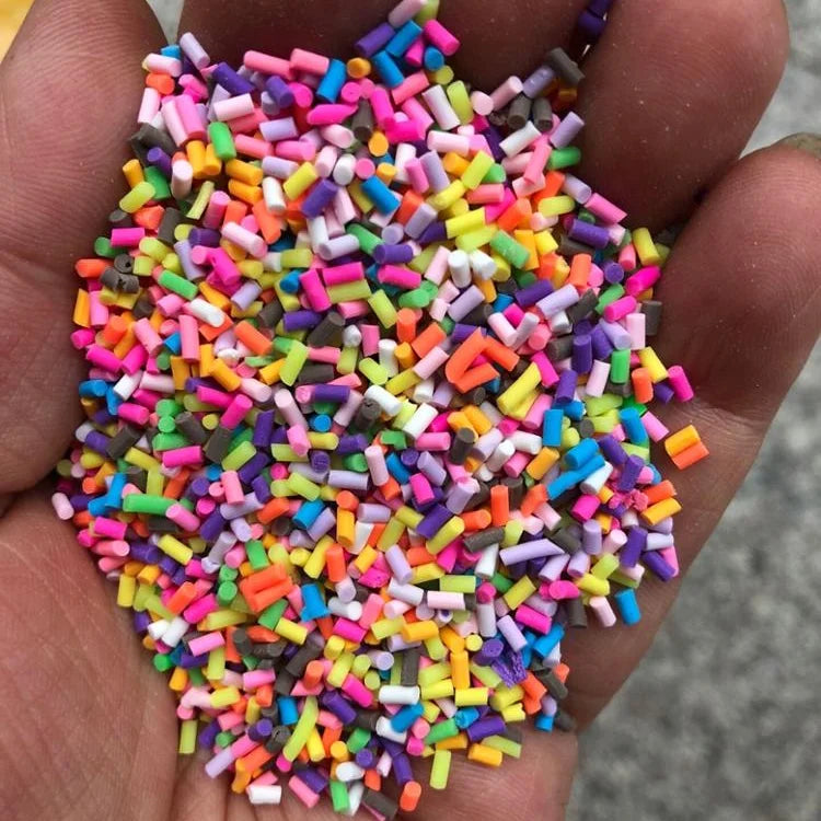500g/lot Slime Clay Candy Sweets Sugar Sprinkle Decoration for Dolls Cake Dessert Food Confitti Decoration Toy for Children