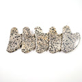 DIY Private Label Anti Aging Body Massage Natural Facial Heart Dalmatian Jasper Gua Sha
