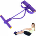 Bstar 4 Latex Tube Foot Pedal Resistance Bands-Medium Resistance Durable for Bodybuilding Gym Fitness Equipment
