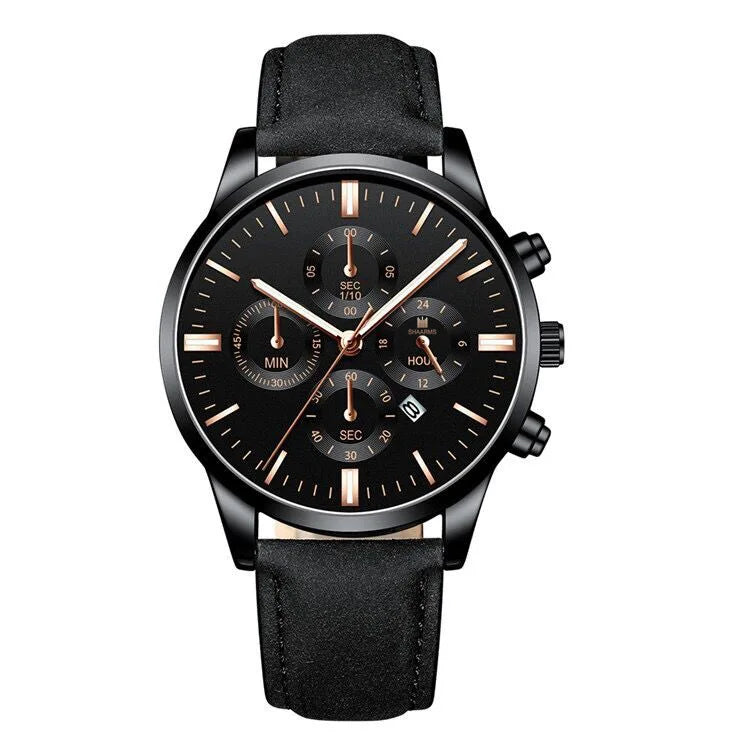 2024 Factory Sale Men's Watches Simple Casual Belt Quartz Watch for Men Fashion Sport Wrist Watch for Boys