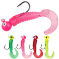 Artificial Fishing Lure Jig Head Grub Soft Bait 6pcs/bag Lure Set 2G 3.5G 5G 7G Fishing Bait