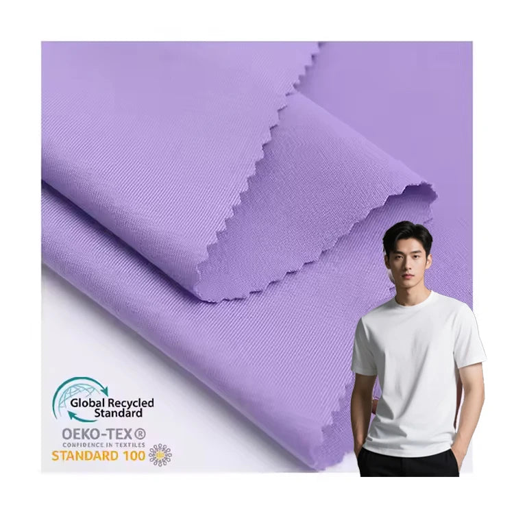 95% Cotton 5% Spandex Breathable Weft Knit Single Jersey Fabric for Boys' T Shirts & Sleepwear Lightweight Outdoor Use