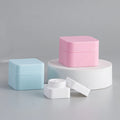 5g 10g 20g 30g 50g square Plastic PP Frosted Facial Cream Jar Double Wall Pink Blue Black White Eye Cram Container