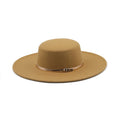 Large Brim Flat Top Felt Fedora Hat Women Fedora Hats Custom Pure Color Suit for All the Year Round Fedora Hat