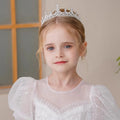 Simple Luxury Kids Tiara Crystal Rhinestone Children Crown for Princess Girl Hair Accessories Birthday Party