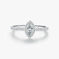 Exquisite Luxury Marquise Cut CZ Ring Fine Jewelry Accessories 925 Sterling Silver Rings for Women Wedding Engagement Bands MegaBDM