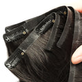 New Product Raw Virgin Human Hair 12A Natural Color Narrow PU Clip Ins Seamless Clip in Hair Extension
