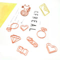 Rose Gold Crown Diamond Hanger Flamingo Paper Memo Clip Metal Wood Shape Bookmark Planner Tool Newstyle School Stationery YOUJIN