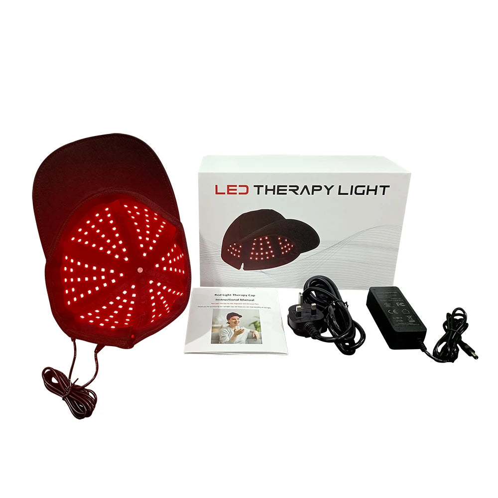 Home Use Treatment Hat Red Light Therapy Cap 630nm 850nm 940nm Infrared Light Therapy Helmet