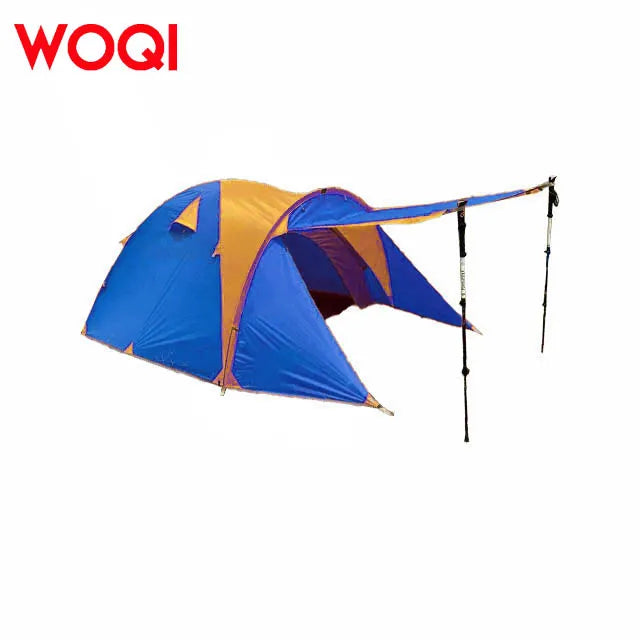 WOQI Lightweight Family Camping Double Layer 4 Season Waterproof Outdoor Glamping Tent for Backpacking Hiking