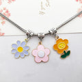 Wholesale 20X22MM Summer Flower Daisy Charm Pendant for Making Jewelry