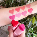 New Design Wholesale Private Label Heart Blush High Pigment Pink Cream Blush Vegan Long Lasting Blush Stick
