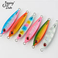 JIGGINGDUKE 60g 80g Blade Shotel Slow Pitch Jigging Lure Saltwater Metal Jigs Mackerel Tuna Fishing Lure