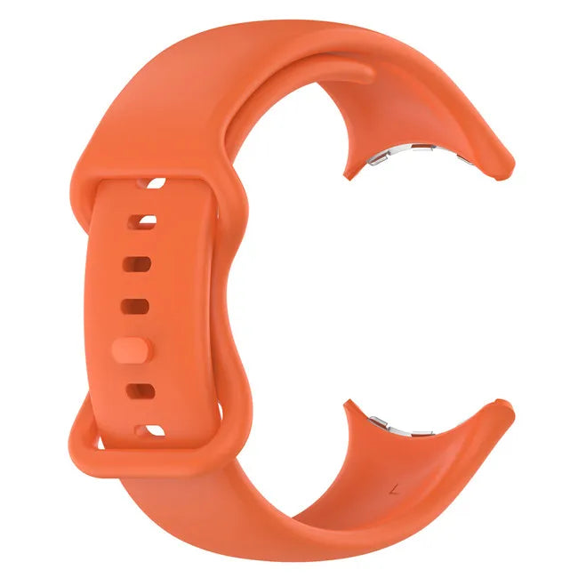 Classic Breathable Silicone Smart Sport Rubber Watch Band Waterproof for Google Pixel Smartwatch