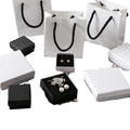 Minimalist Kraft Jewelry Box for Women PK006 Gift Cardboard Packaging with Sponge Inside for Necklace and Earring