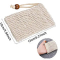 Natural Sisal Saver Pouch Soap Hemp Bag Drawstring Handles Exfoliator Homemade Mesh Bag 9x14cm Shoulder Strap Gift Customizable