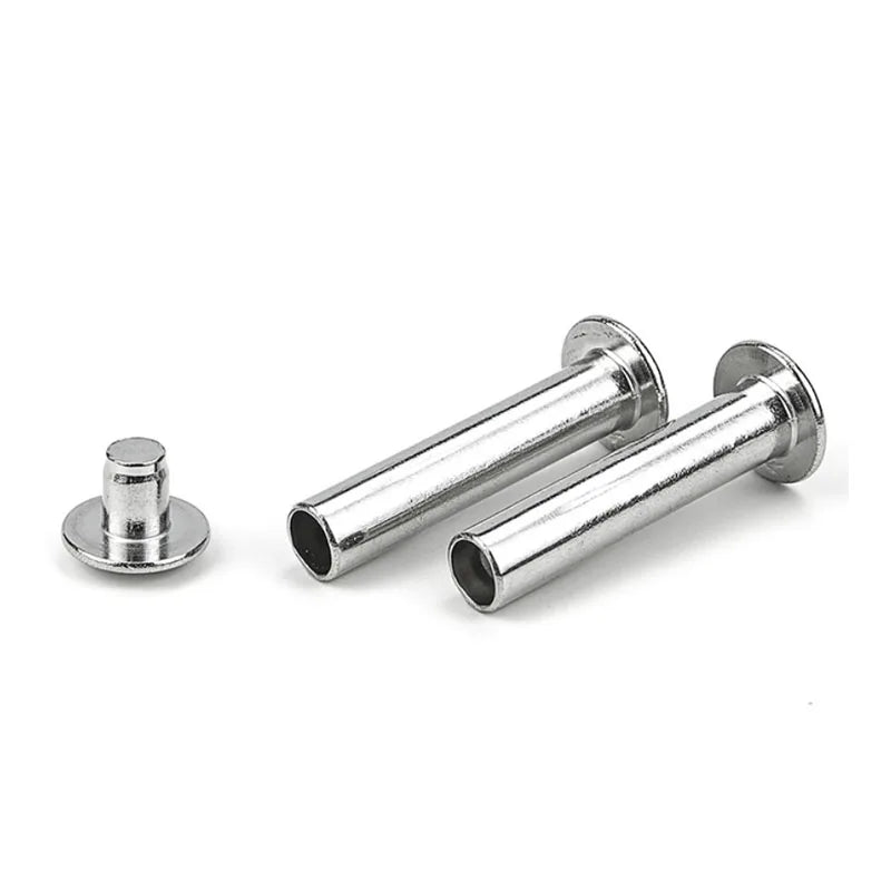 Male and Female Double Head Metal Rivet Slot Flat Head Chicago Screw Bind Rivet Hex Socket Head Cap Countersunk Bolt and Bar